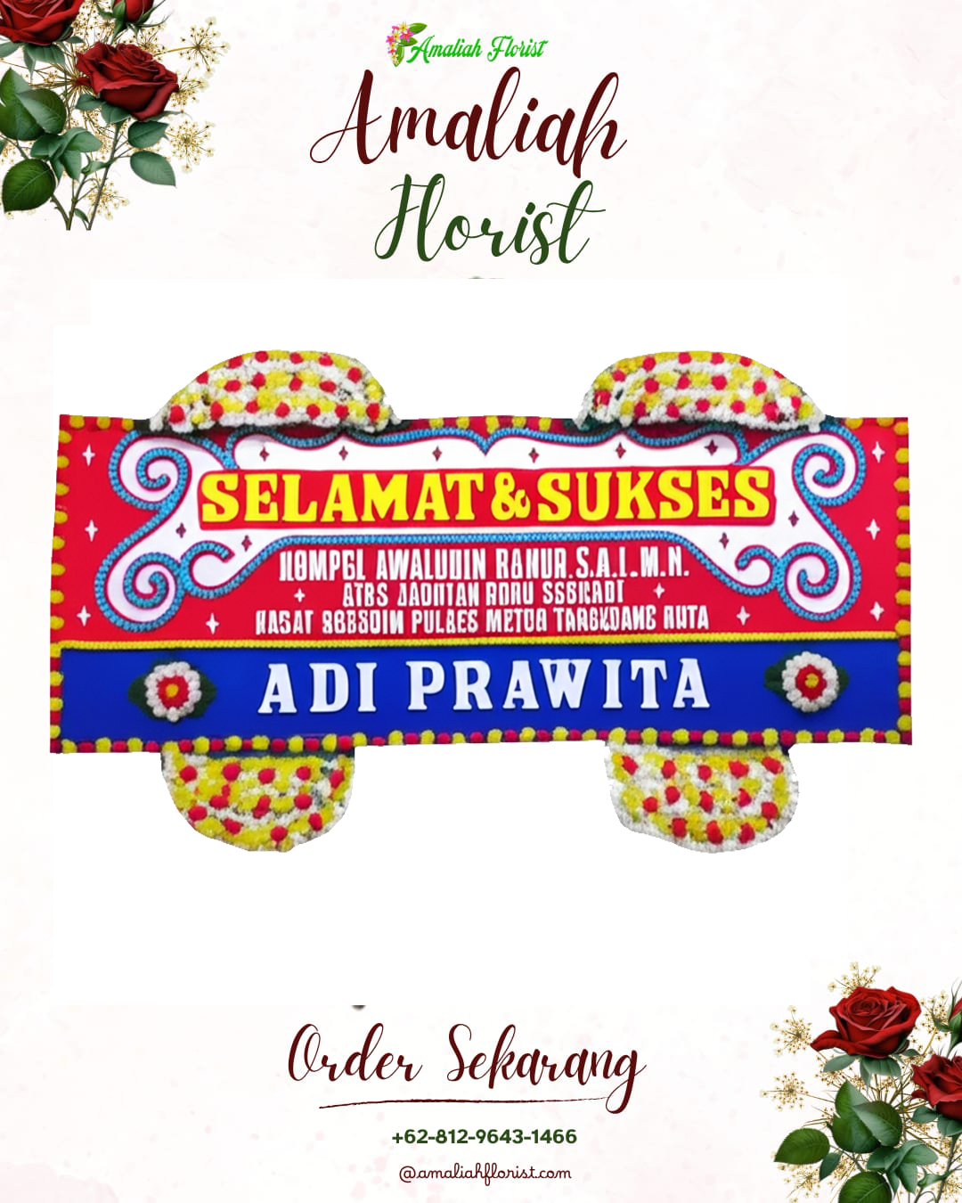 Papan Bunga Ucapan Selamat Mojolaban