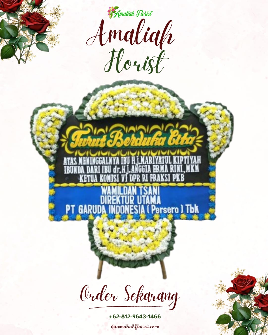 Papan Bunga Duka Mojolaban